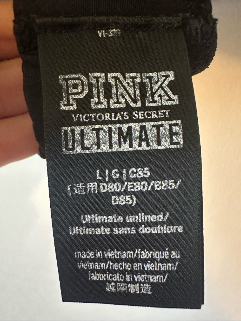 VS Pink Blue and Black Ultimate Sports Bra L - Picture 4 of 6
